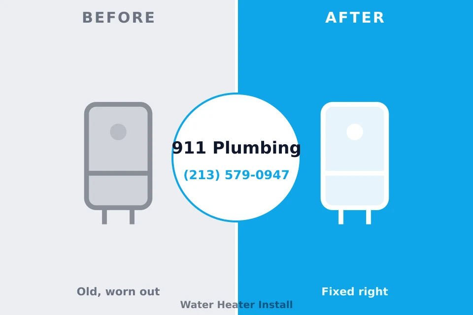 Before and after: plumbing repair Satsuma, AL
